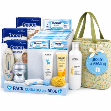 Pack Súper Ahorro Recién Nacido 96 Pañales Dodot Talla 0 + 720 Toallitas + Tratamiento Costra Láctea + 15 Productos + REGALO