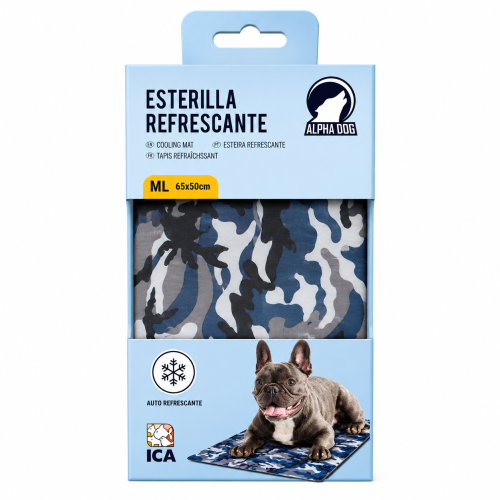 Esterilla Refrescante Alpha Dog 65x50 cm para Perros | Auto Refrescante
