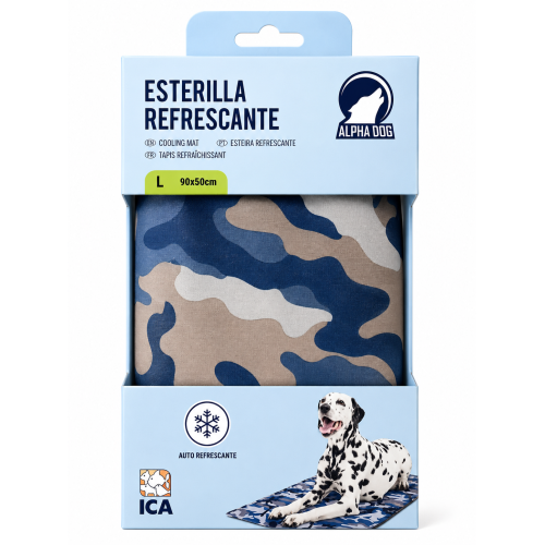 Esterilla Refrescante Alpha Dog 90x50 cm para Perros | Auto Refrescante