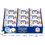 Dodot Pure Aqua 12 x 48 toallitas. Nuevo formato más grueso y resistente con 99% agua purificada y algodón premium. Sin alcohol 