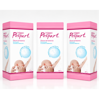 Discos absorbentes lactancia algodón Indasec pack ahorro 3x30 | Protección y comodidad