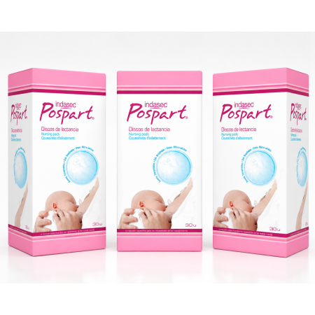 Discos absorbentes lactancia algodón Indasec pack ahorro 3x30 | Protección y comodidad