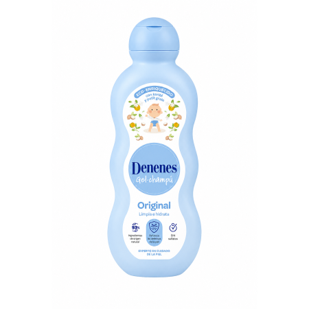 Denenes Gel-Champú Original 650 ml | Limpieza Suave, Hidratación y Protección para Bebés y Niños