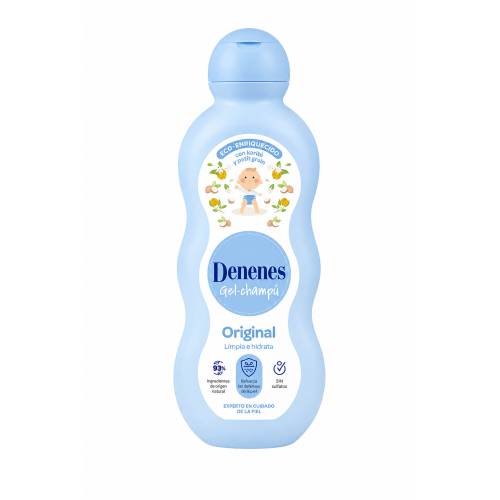 Denenes Gel-Champú Original 650 ml | Limpieza Suave, Hidratación y Protección para Bebés y Niños