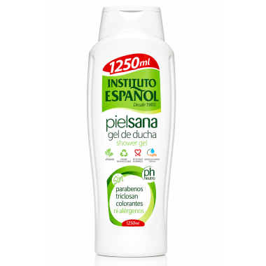 Gel de Ducha Piel Sana Instituto Español 1250 ml | Limpieza Suave para Toda la Familia