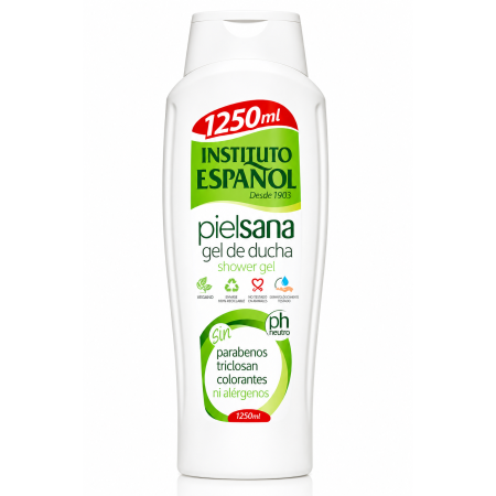 Gel de Ducha Piel Sana Instituto Español 1250 ml | Limpieza Suave para Toda la Familia
