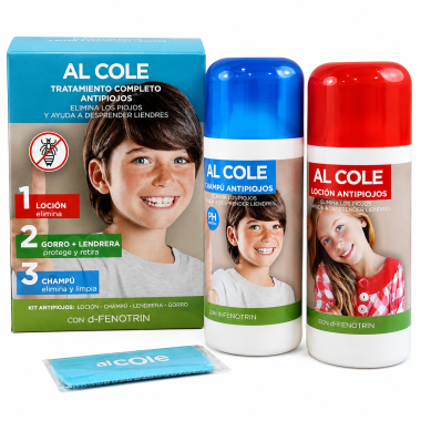 Kit Antipiojos Al Cole Tratamiento Completo | Loción + Champú + Lendrera + Gorro