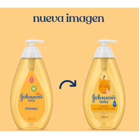 Champú Johnson’s Gold 750 ml – Cabello Suave y Brillante | Johnson's Baby