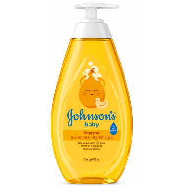 Champú Johnson’s Gold 750 ml – Cabello Suave y Brillante | Johnson's Baby