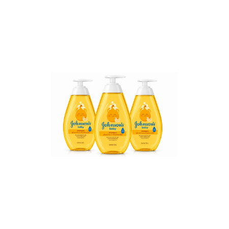 Champú Johnson's Baby Gold Pack Ahorro 3 x 750 ml | Cabello Suave, Brillante y Fácil de Peinar para Toda la Familia