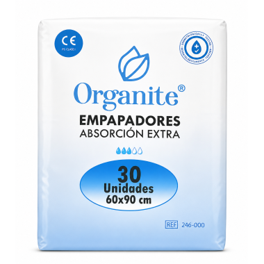 Organite Extra Empapadores 5 Capas 60x90  Máxima Absorción, Protección y Antifugas