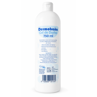 Dermobaño Gel de Ducha 750 ml dermocompatible con pH neutro.
