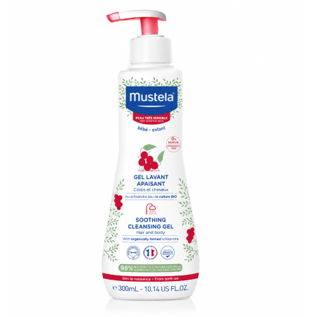 Gel de Baño Confort Apaisant Mustela 300ml | Limpieza Calmante para Bebés