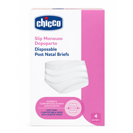 Braguitas Postparto de Malla Monouso Mammy Chicco | Talla Única | Pack 4 Unidades