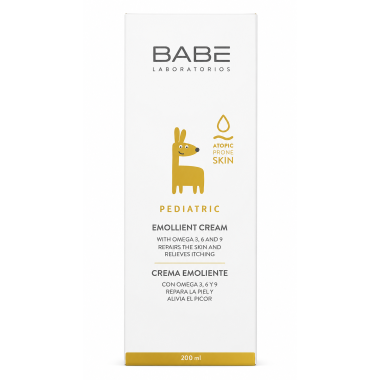 Crema Emoliente Pediátrica BABÉ 200 ml | Piel Atópica, Muy Seca y Sensible