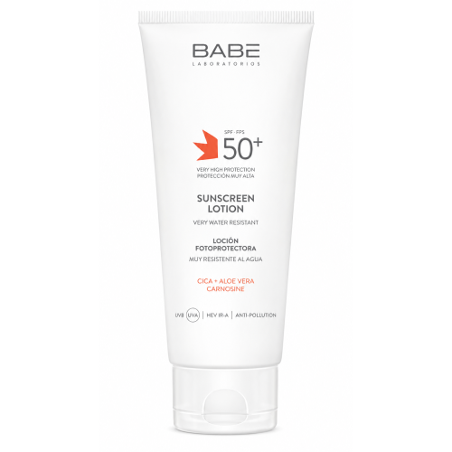Loción Fotoprotectora BABÉ SPF 50+ 200 ml | Muy Resistente al Agua | Protección Solar Facial y Corporal