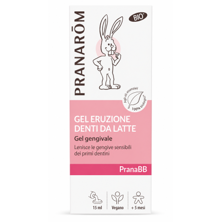 Gel de Erupción Dental PranaBB Pranarôm Bio 15 ml | Calma las Encías del Bebé desde los 5 Meses