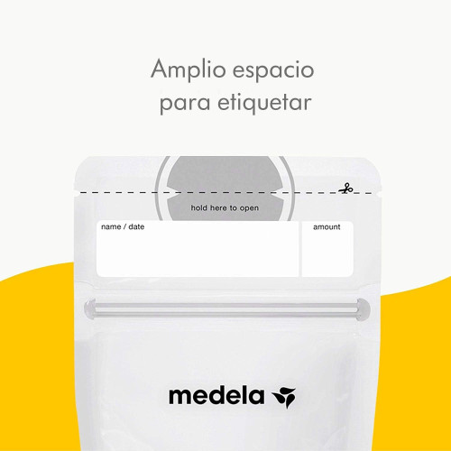Bolsas de Conservación para Leche Materna Medela 25 Unidades | Antifugas, Preesterilizadas y 210 ml