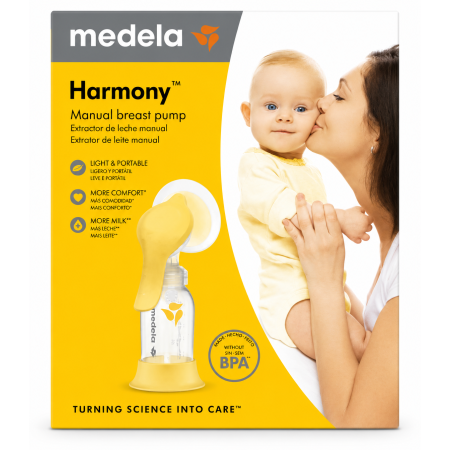 Extractor de leche manual Harmon y Flex. Medela