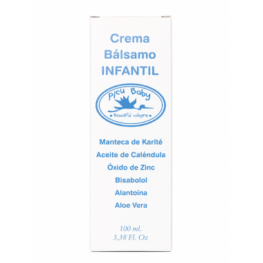 Crema Bálsamo Infantil Picu Baby 100 ml | Crema Protectora para el Culito del Bebé con Óxido de Zinc