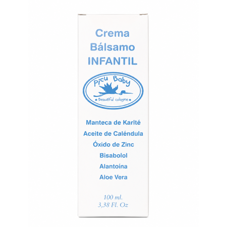 Crema Bálsamo Infantil Picu Baby 100 ml | Crema Protectora para el Culito del Bebé con Óxido de Zinc