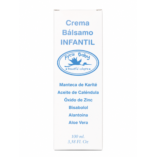 Crema Bálsamo Infantil Picu Baby 100 ml | Crema Protectora para el Culito del Bebé con Óxido de Zinc