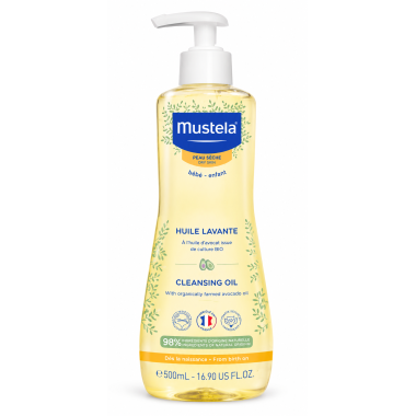 Aceite de Baño y Ducha Mustela Piel Seca 500 ml – Cuerpo y Cabello Bebé