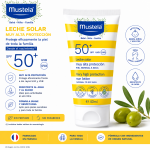 Leche Solar Mustela SPF50+ 40ml | Muy Alta Protección Bebé Formato Viaje