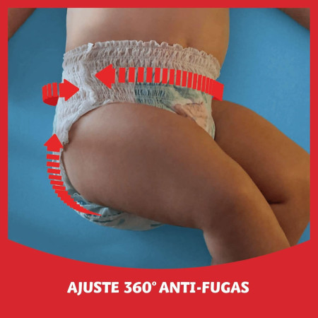 Dodot Activity Pants Talla 5 (12-17 kg) (2 x 38 )76 Pañales Braguita, Ajuste Suave y Protección Antifugas