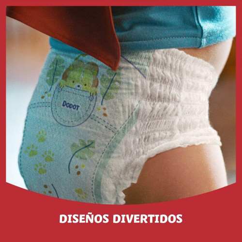 Dodot Activity Pants Talla 5 (12-17 kg) (2 x 38 )76 Pañales Braguita, Ajuste Suave y Protección Antifugas