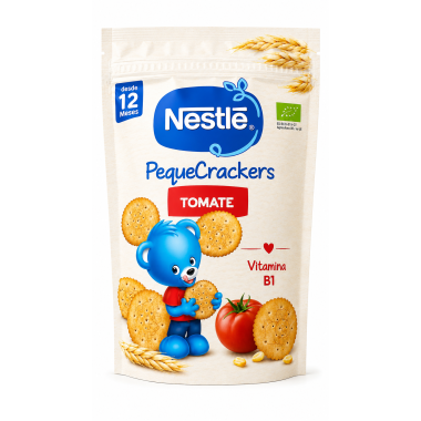 Nestlé PequeCrackers Tomate BIO 100 g – Desde 12 Meses