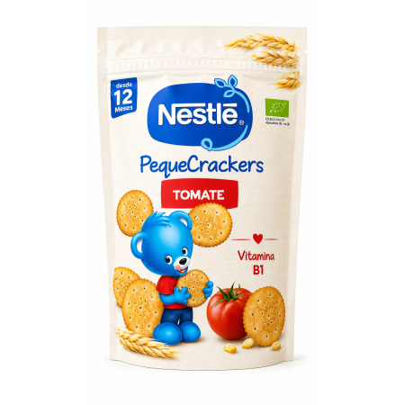 Nestlé PequeCrackers Tomate BIO 100 g – Desde 12 Meses