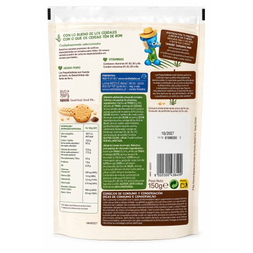 Nestlé PequeGalletas con Pepitas de Chocolate 150 g – Desde 12 Meses