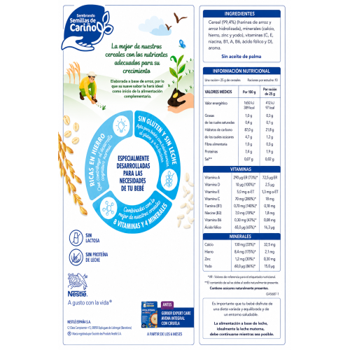 Nestlé Expert Crema de Arroz Sin Gluten – Desde 6 Meses