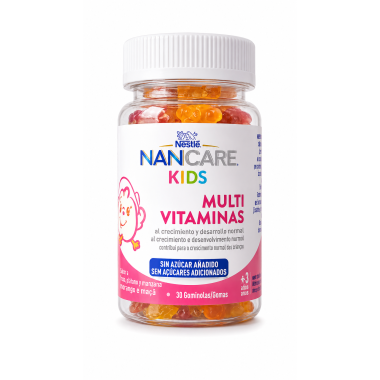 Nestlé NANCARE Kids Multivitaminas – 60 Gominolas – Desde 3 Años