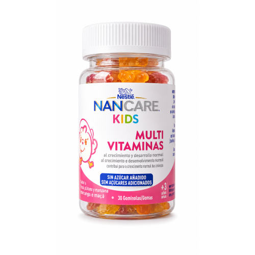Nestlé NANCARE Kids Multivitaminas – 60 Gominolas – Desde 3 Años