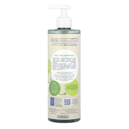 Ingredientes y modo de empleo del Gel-Champú Mustela BIO cuerpo y cabello de 400 ml
