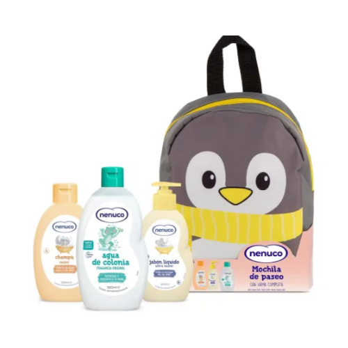 Pack Súper ahorro bebé Dodot Sensitive + Nenuco + toallitas 840 uds + cambiador + Regalo Mochila
