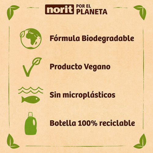 Pack Ahorro Norit Complet – 3 Geles Detergentes de 1.800 ml | Hasta 108 Lavados