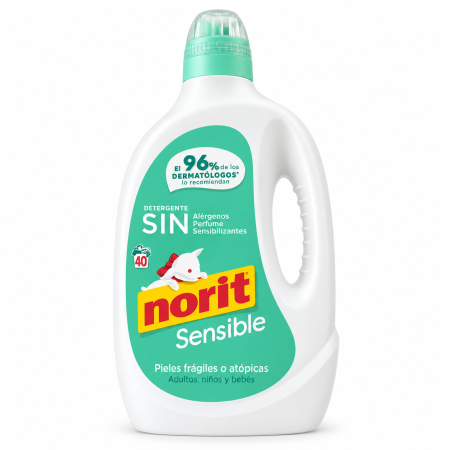 Pack Ahorro Norit Sensible – 3 Geles Detergentes de 2.120 ml | Hasta 120 Lavados
