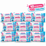 Toallitas Húmedas BEKYDS 10 × 70 uds – 700 toallitas con Provitamina B5 y Vitamina E