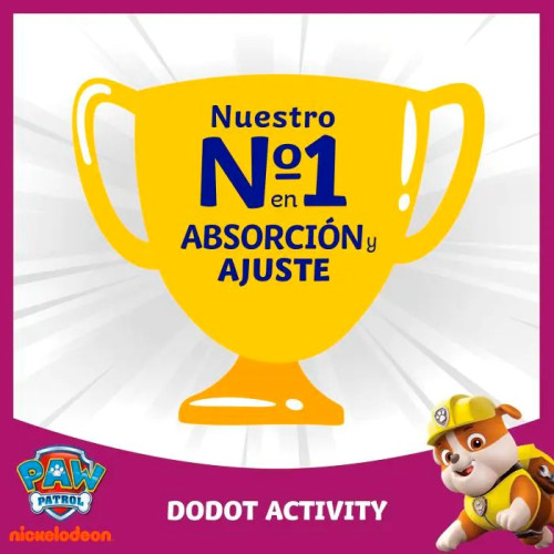 Pañales Dodot Activity Extra Absorción Talla 4+ – 52 unidades – 10 a 15 kg