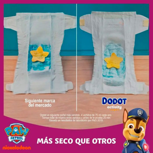 Pañales Dodot Activity Extra Absorción Talla 5+ – 48 unidades – 12 a 17 kg