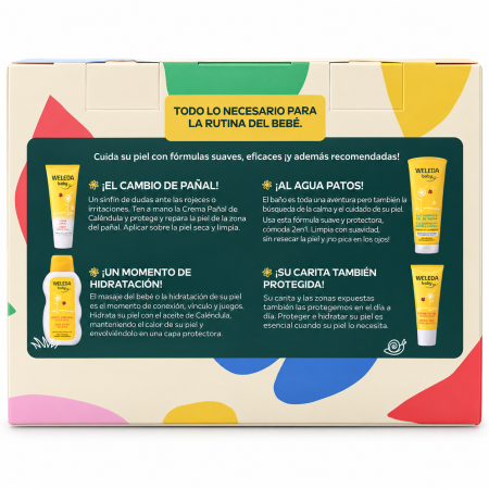 Set Baño Bebé Weleda con 4 Productos + Toalla de Regalo – Cuidado Natural Completo