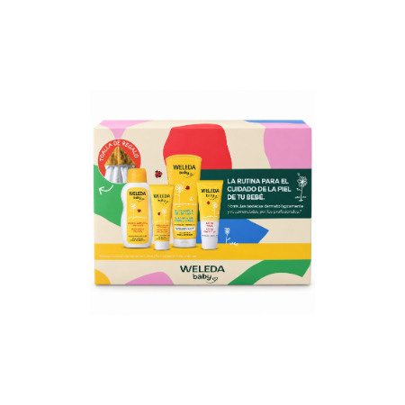 Set Baño Bebé Weleda con 4 Productos + Toalla de Regalo – Cuidado Natural Completo