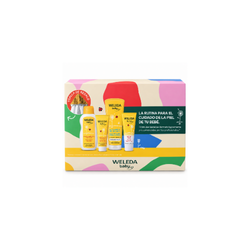 Set Baño Bebé Weleda con 4 Productos + Toalla de Regalo – Cuidado Natural Completo