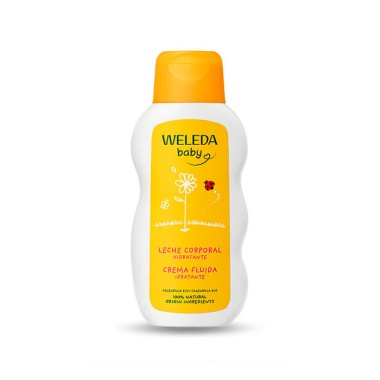 Leche Corporal Caléndula 200 ml Weleda – Hidratación Suave para la Piel del Bebé