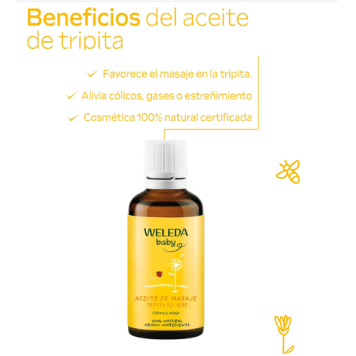 Aceite para la Tripita del Bebé 50 ml Weleda – Alivio Natural para Cólicos y Gases