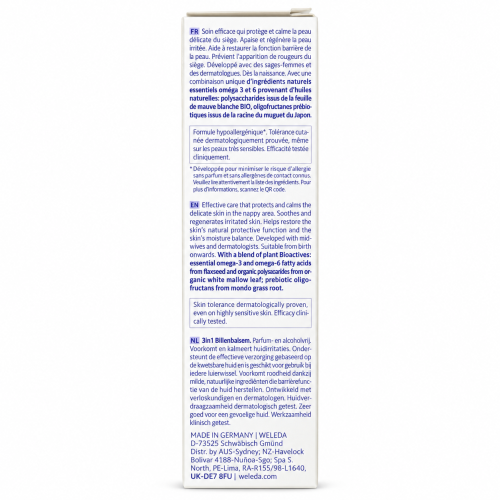 Weleda Baby Derma Crema Pañal 3 en 1 para Piel Atópica – 50 ml Novedad