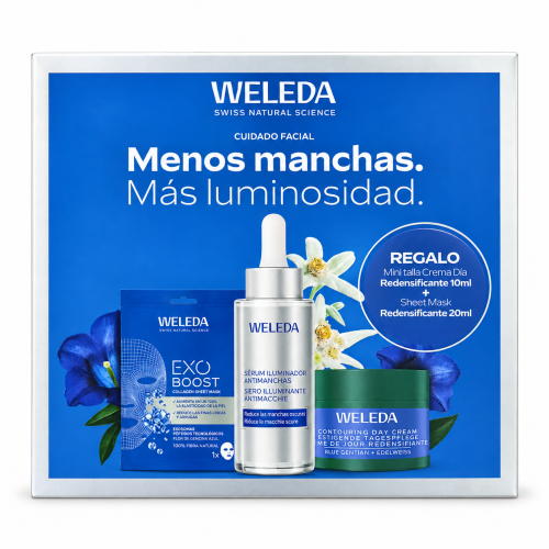 Novedad Cofre Protocolo Antimanchas Weleda – Sérum 30 ml + Crema y Mascarilla de Regalo
